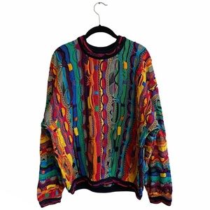 Coogi Australia vintage multicolor 3D sweater